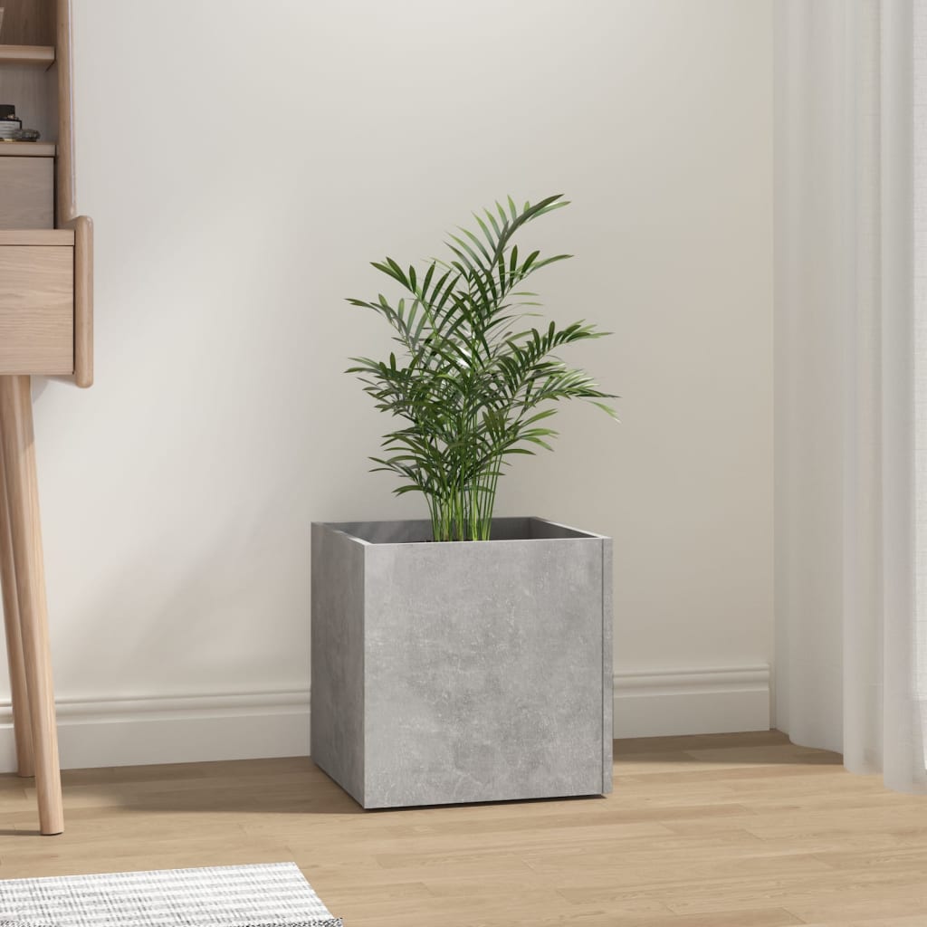 Plantekasse 40X40X40 Cm Konstrueret Træ -Look