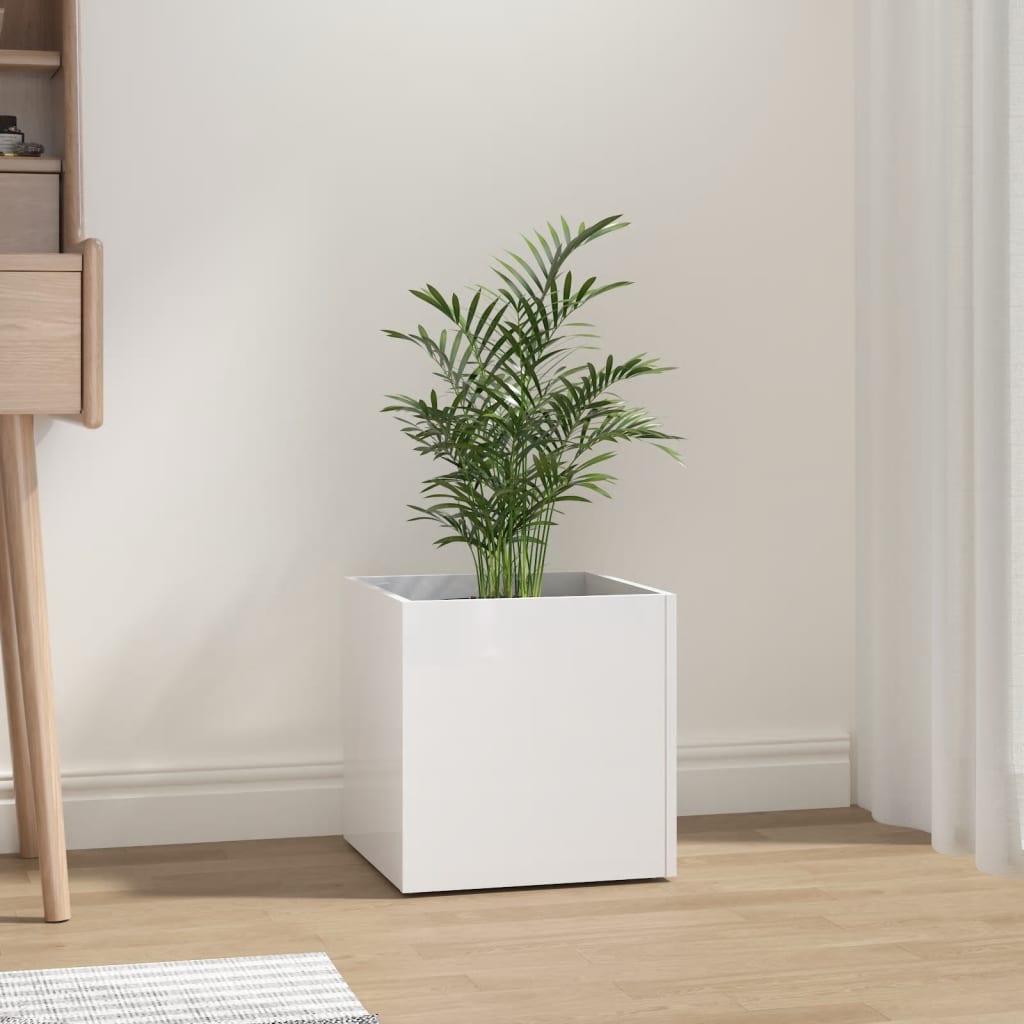 Plantekasse 40X40X40 Cm Konstrueret Træ -Look