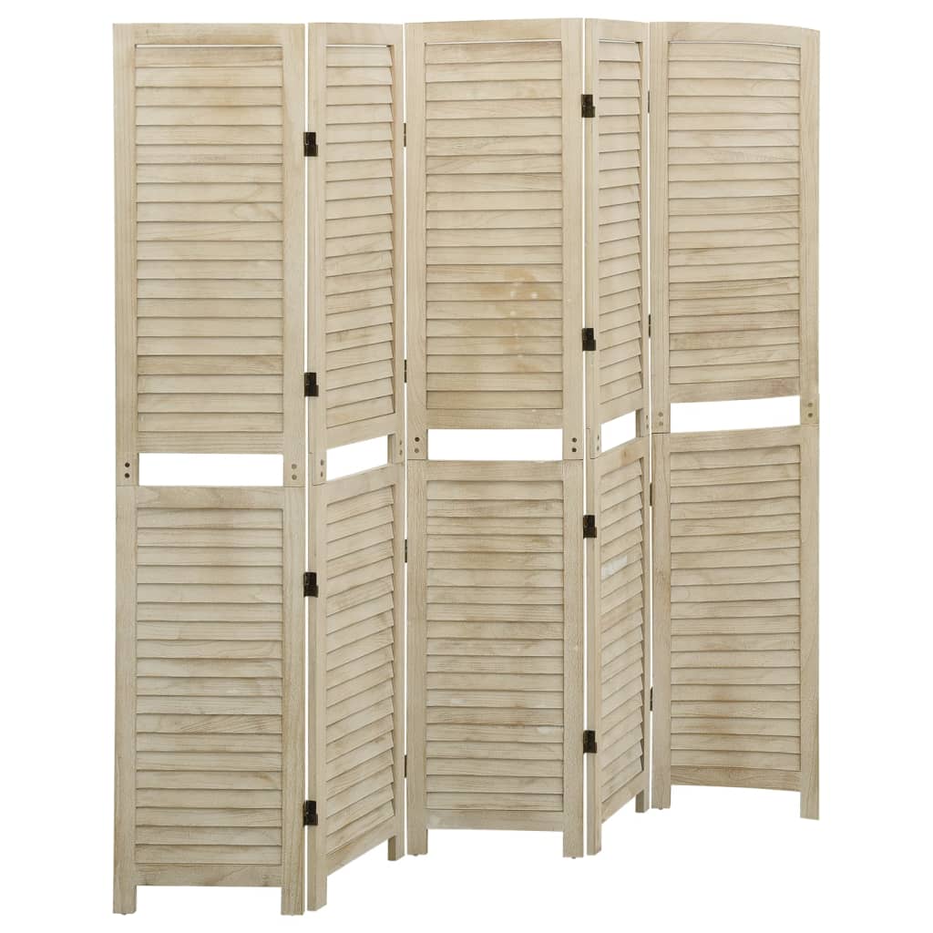 6-Panels Rumdeler Massivt Kejsertræ
