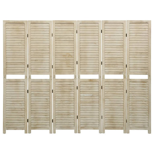 6-Panels Rumdeler Massivt Kejsertræ