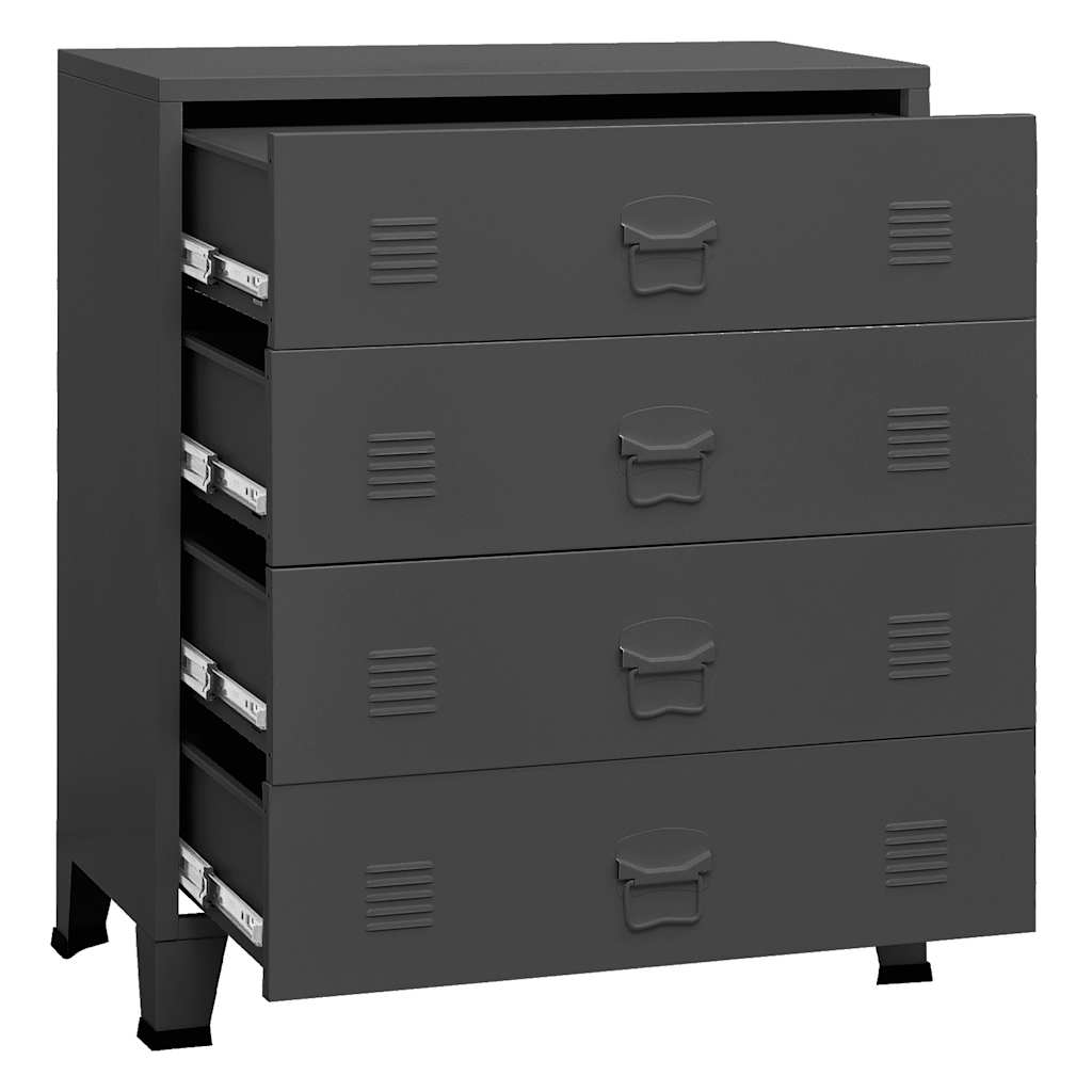 Industriel Kommode 78X40X93 Cm Metal