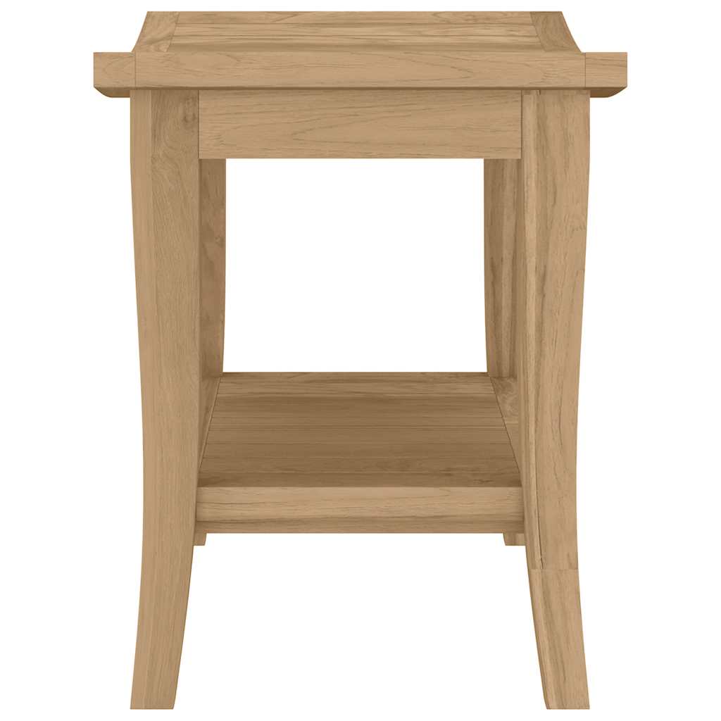 Badeværelsesbord 50X35X45 Cm Massivt Teaktræ Æblegrøn