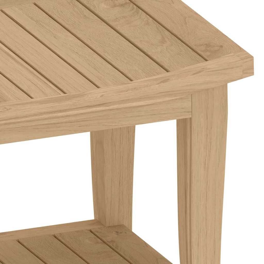 Badeværelsesbord 50X35X45 Cm Massivt Teaktræ Æblegrøn