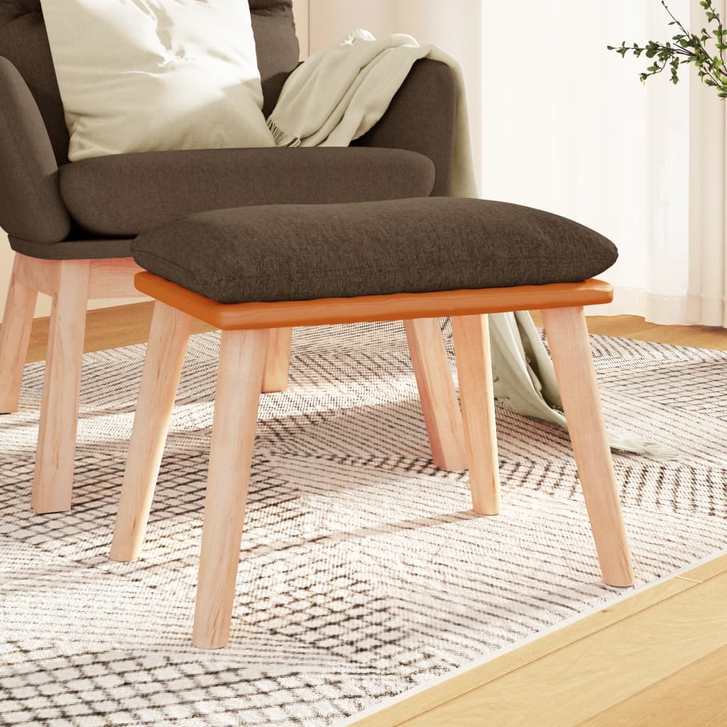 Fodskammel 45X29,5X35 Cm Stof Og Kunstlæder