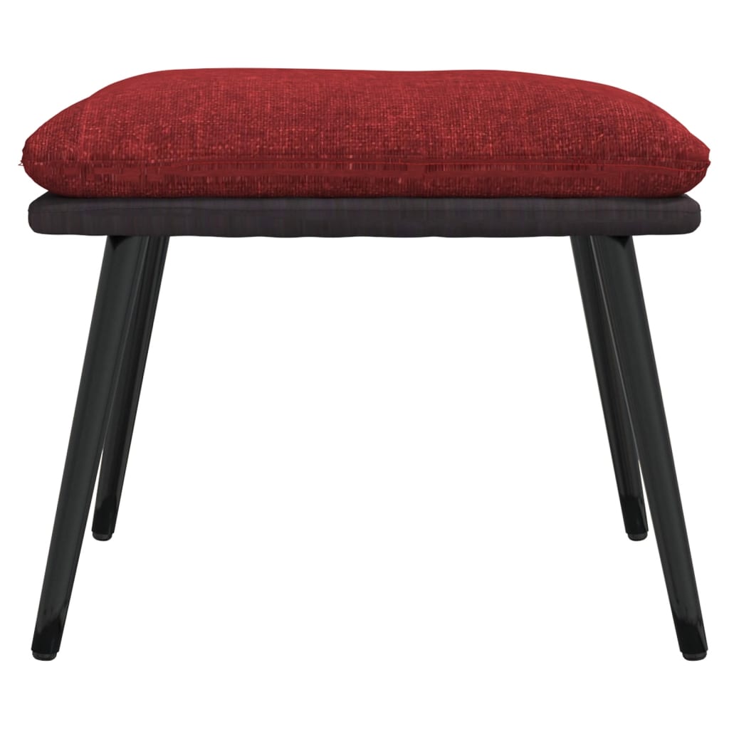 Fodskammel 45X29,5X35 Cm Stof Og Kunstlæder