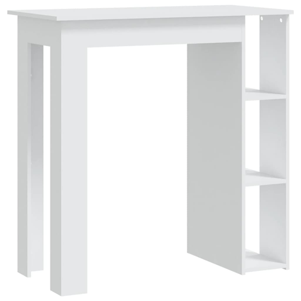 Barbord Med Hylde 102X50X103,5 Cm Konstrueret Træ