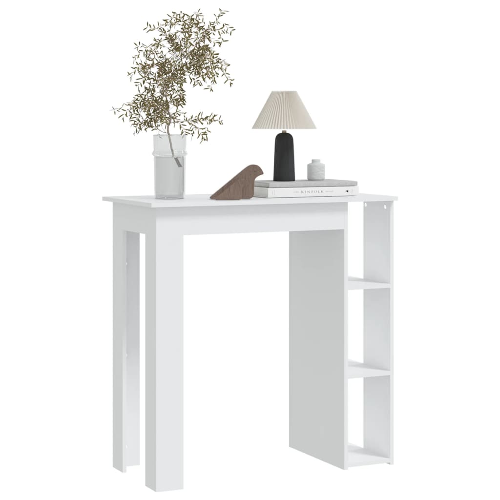 Barbord Med Hylde 102X50X103,5 Cm Konstrueret Træ