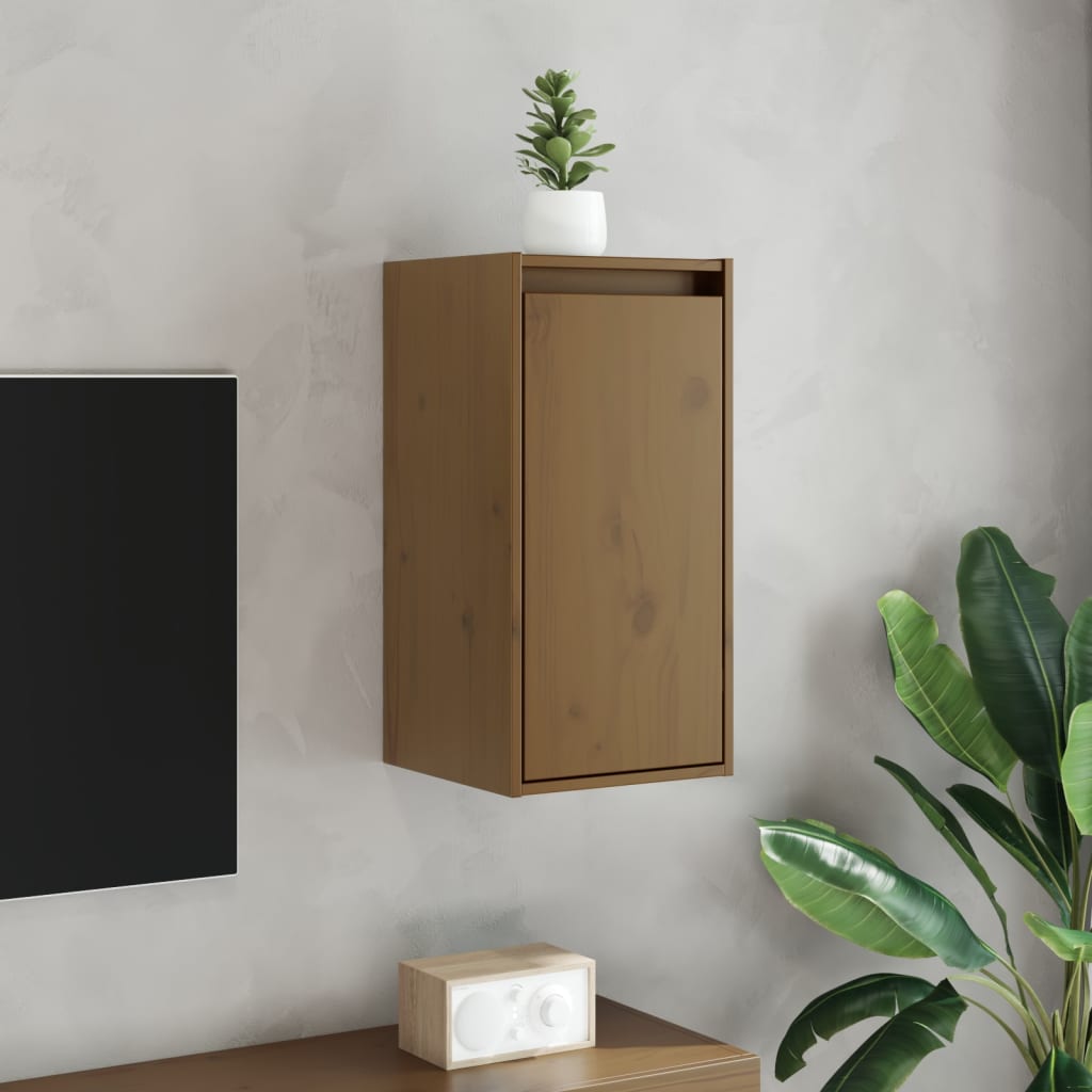 Vægskab 30X30X60 Cm Massivt Fyrretræ