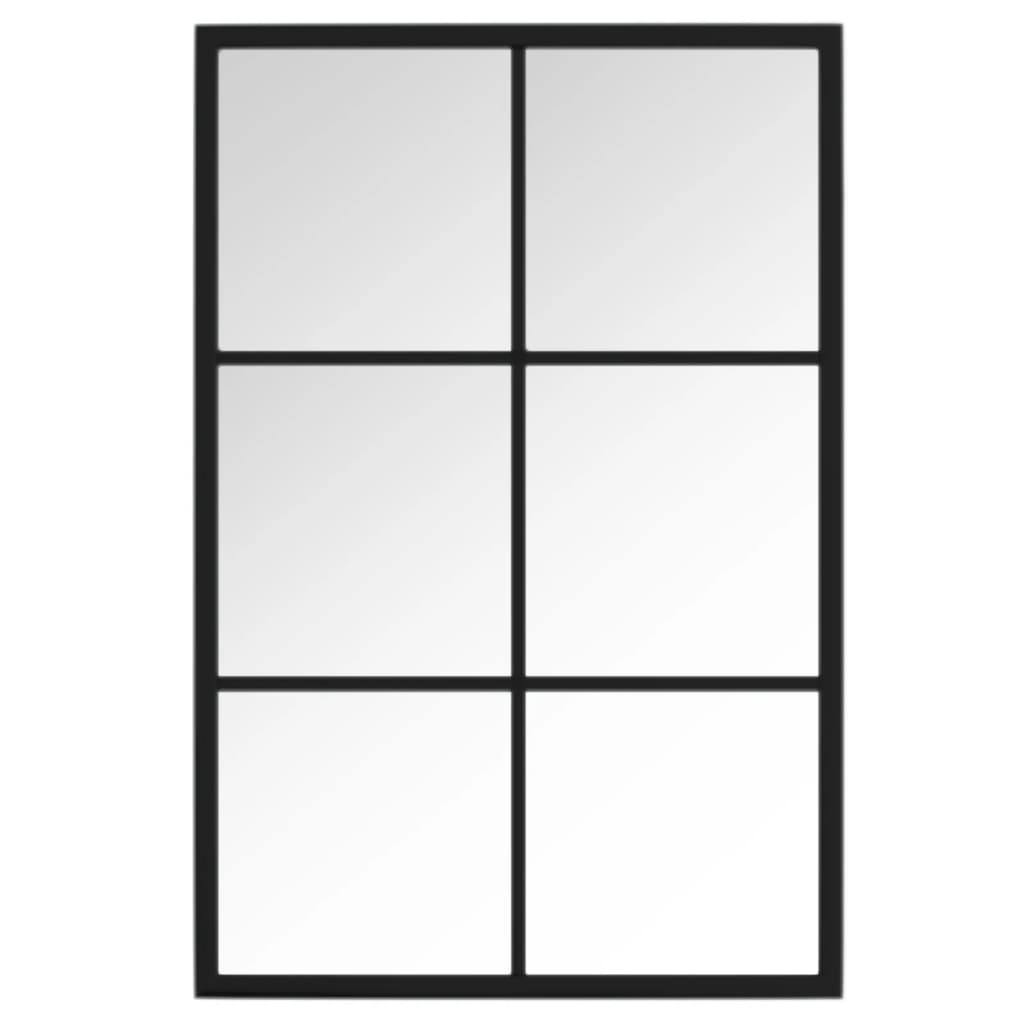 Vægspejl Metal Sort