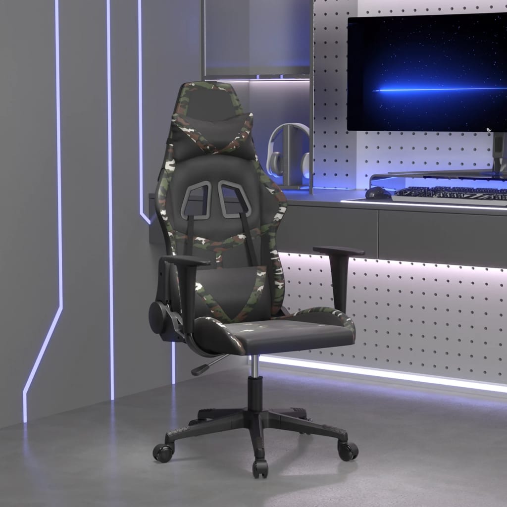 Gamingstol M. Massagefunktion Kunstlæder