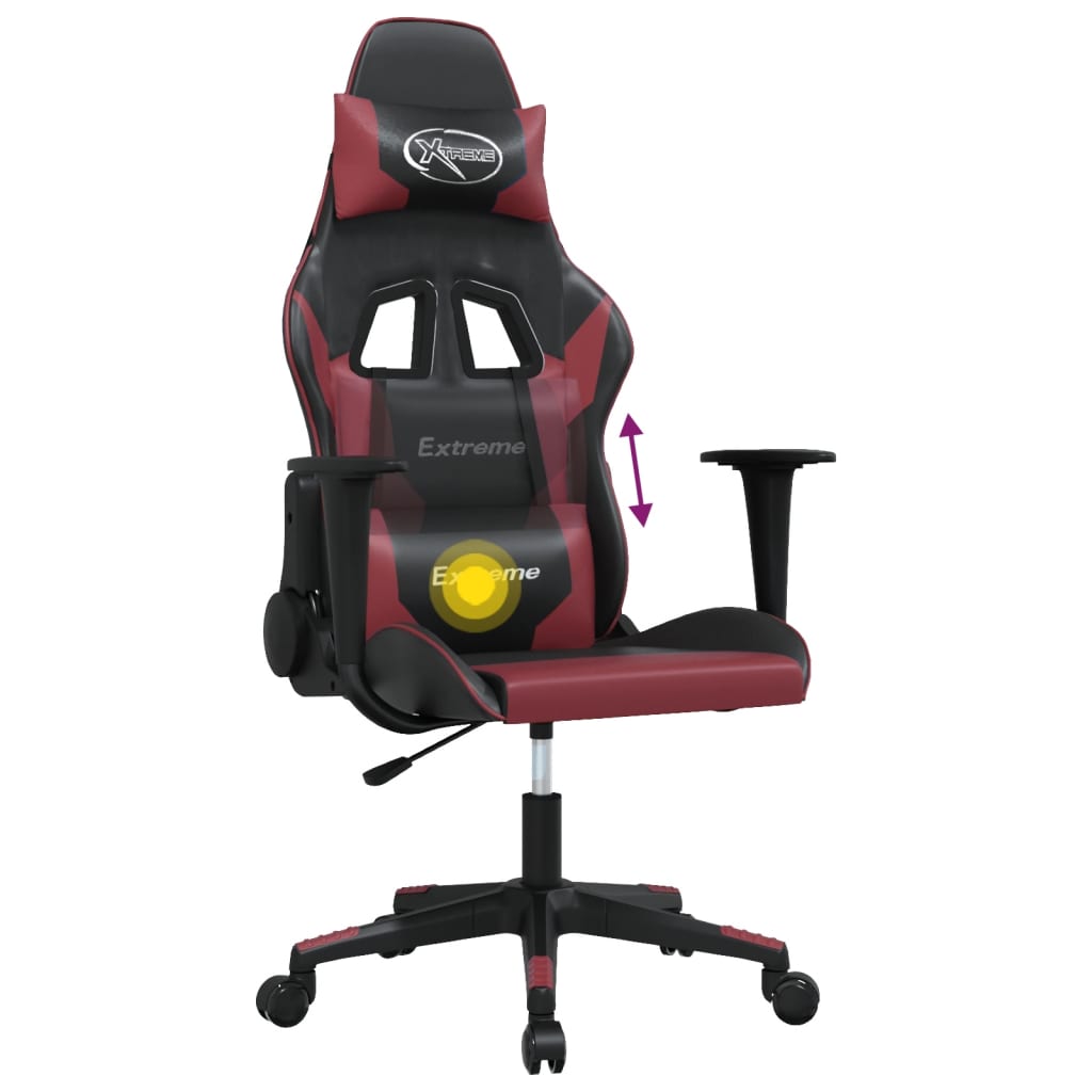 Gamingstol M. Massagefunktion Kunstlæder