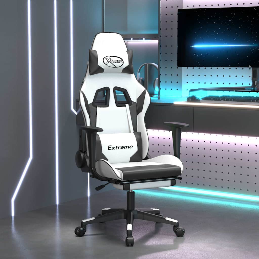 Gamingstol M. Massagefunktion Kunstlæder