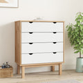 Kommode Otta 76,5X39,5X90 Cm Massivt Fyrretræ