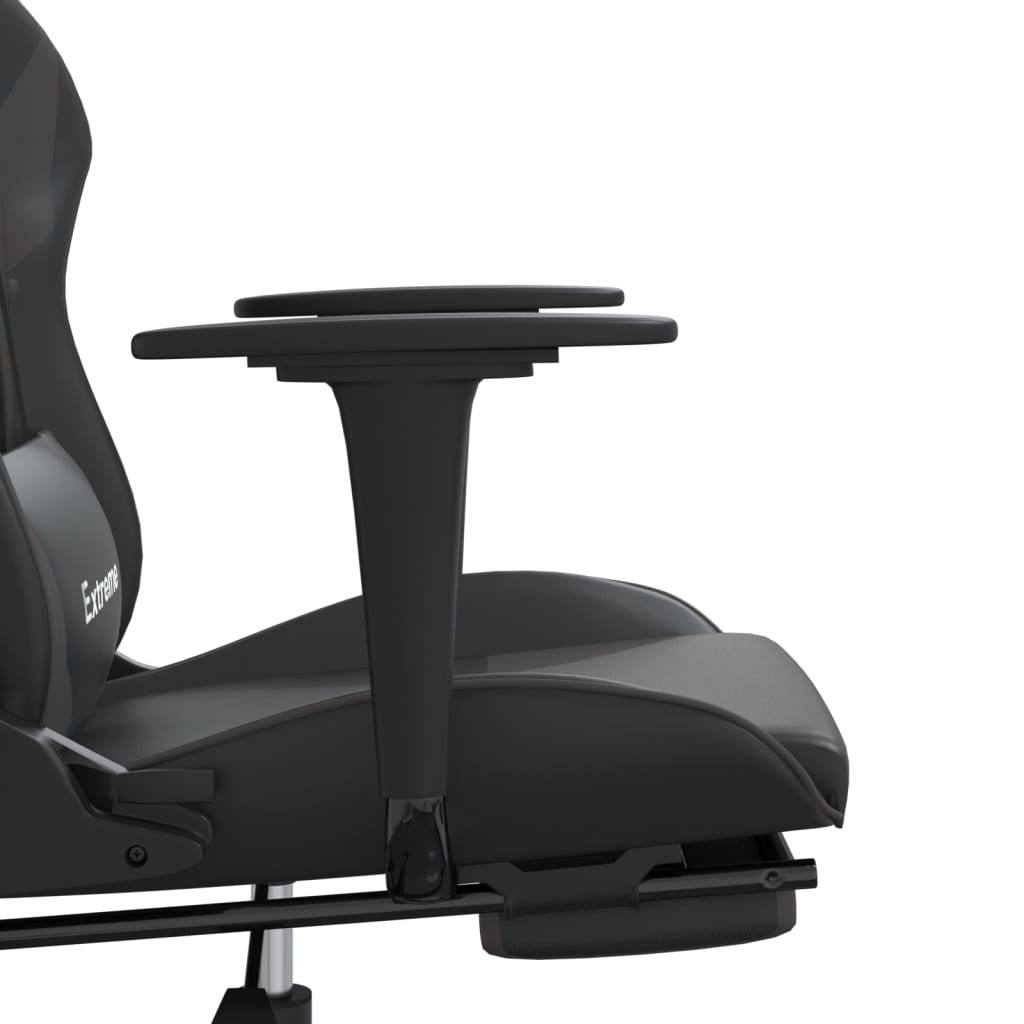 Gamingstol Med Fodstøtte Kunstlæder