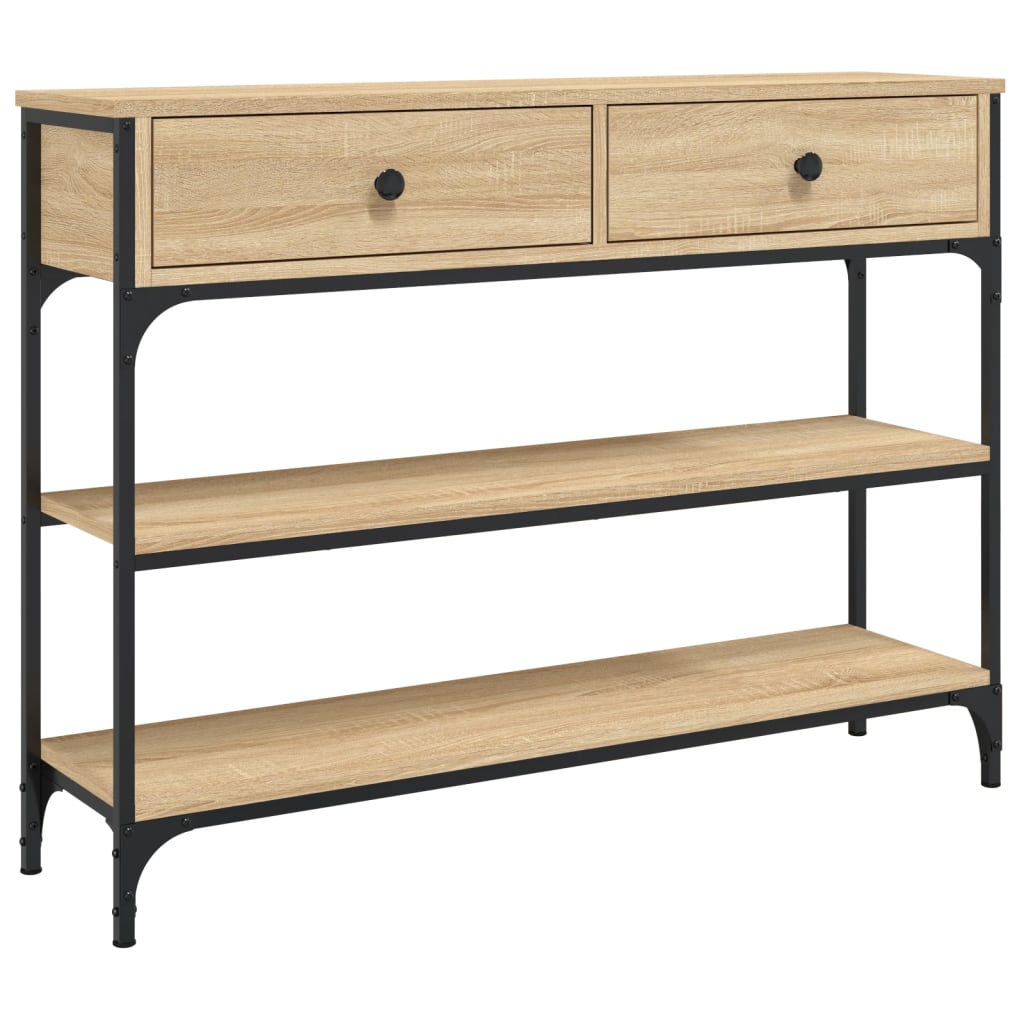 Konsolbord 100X25X75 Cm Konstrueret Træ