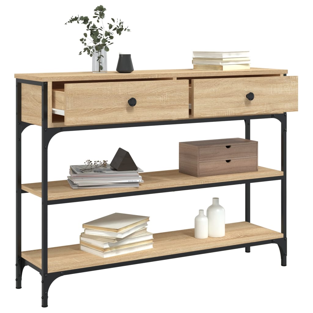 Konsolbord 100X25X75 Cm Konstrueret Træ