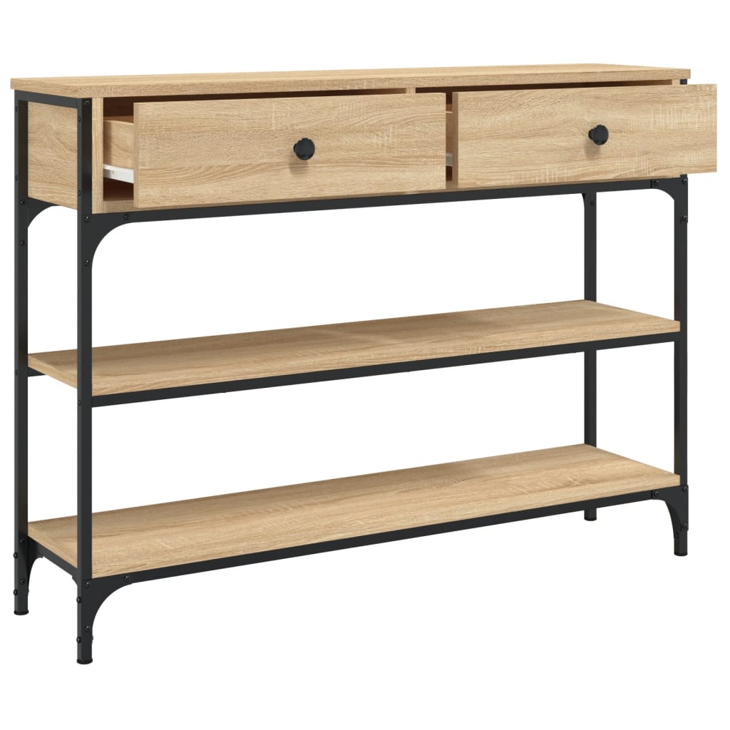 Konsolbord 100X25X75 Cm Konstrueret Træ