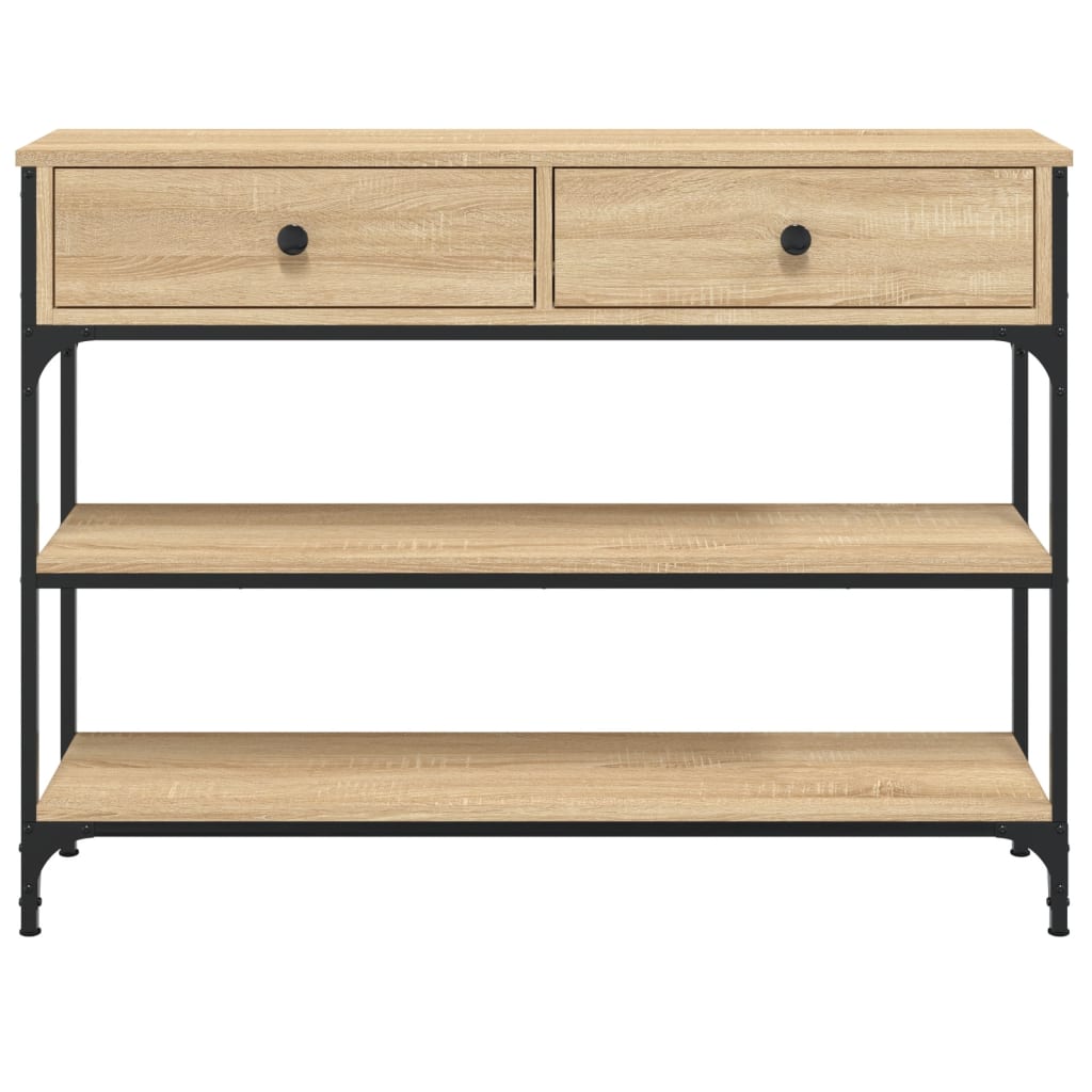 Konsolbord 100X25X75 Cm Konstrueret Træ