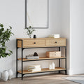 Konsolbord 100X25X75 Cm Konstrueret Træ