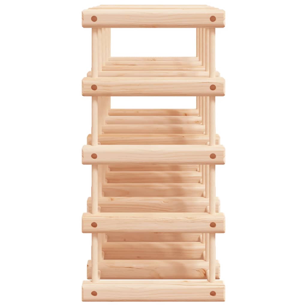Vinreol Til 20 Flasker 46,5X23X46,5 Cm Massivt Fyrretræ