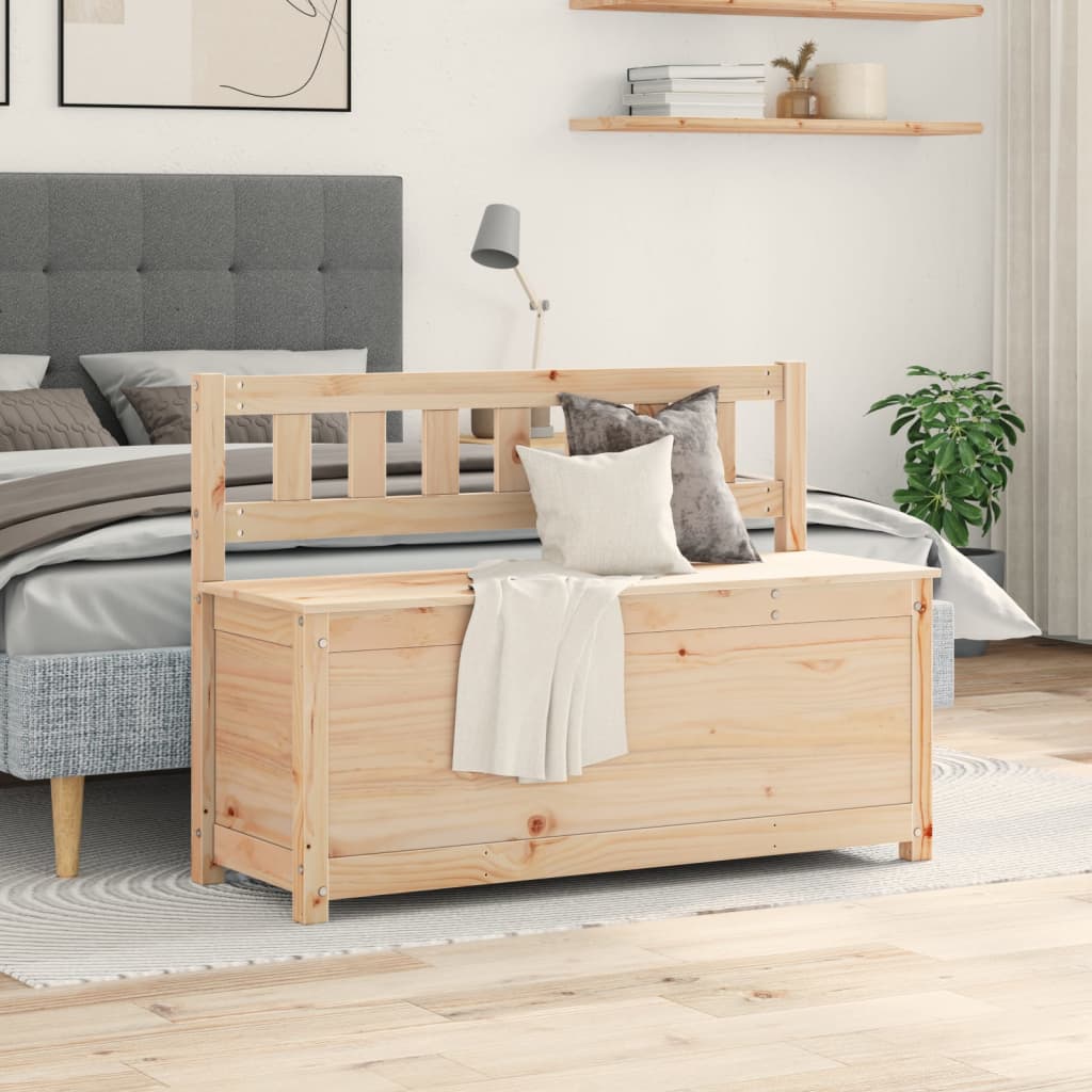 Bænk 110X41X76,5 Cm Massivt Fyrretræ