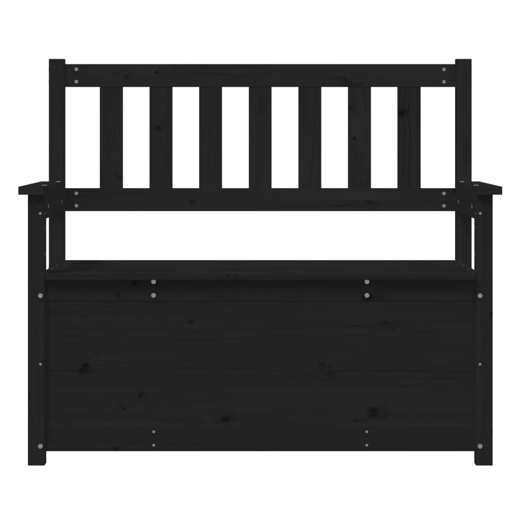 Bænk 112,5X51,5X96,5 Cm Massivt Fyrretræ Grå