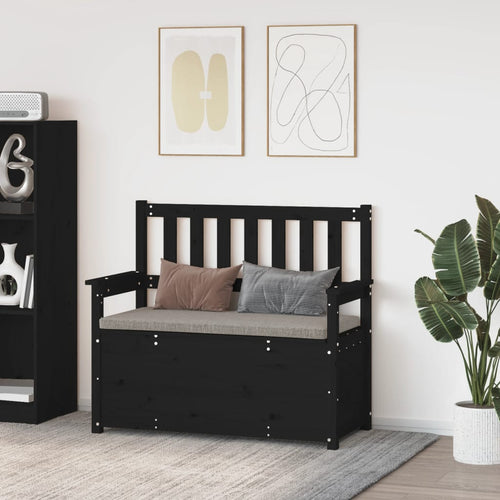 Bænk 112,5X51,5X96,5 Cm Massivt Fyrretræ Grå