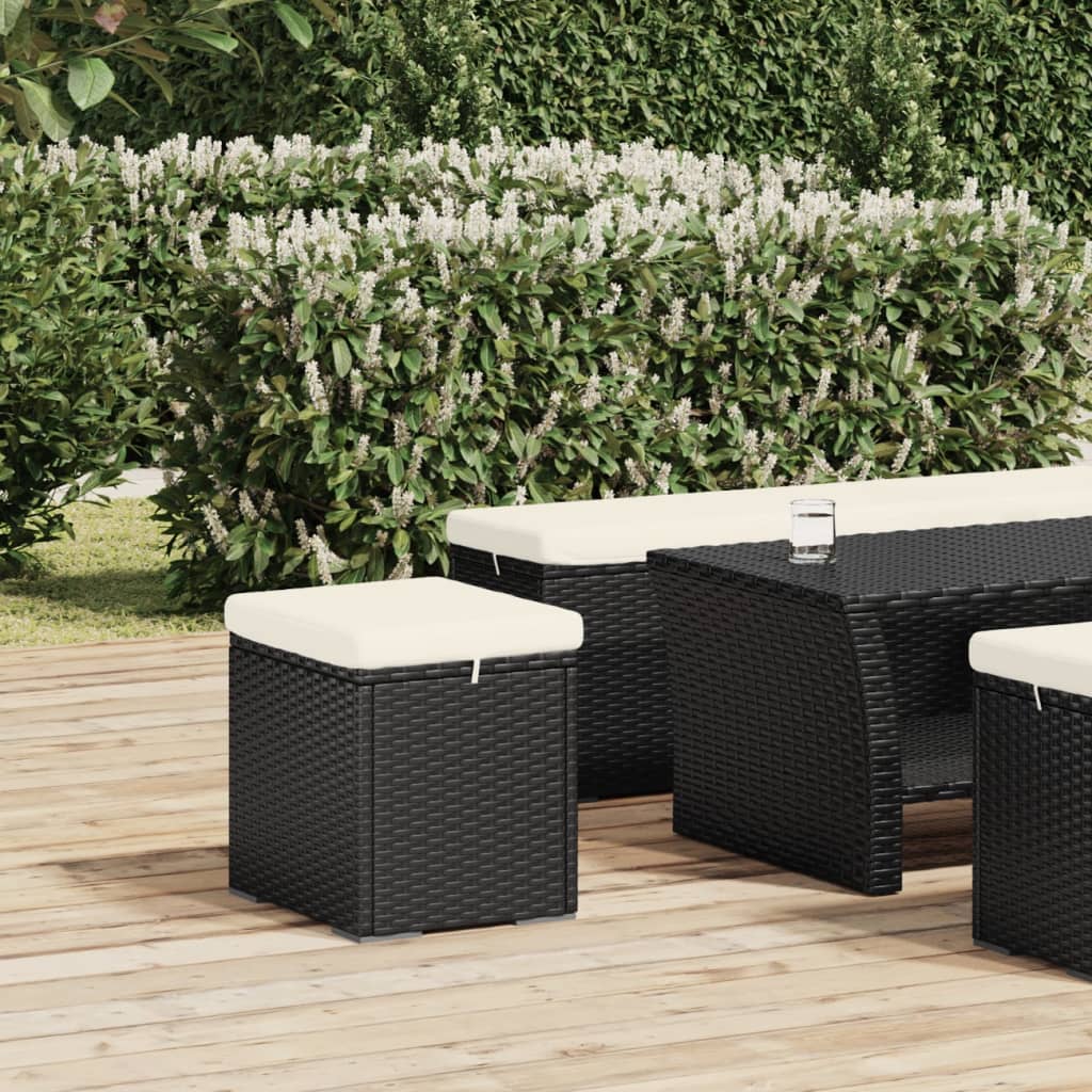 Ottoman Med Hynde 40X30X40 Cm Polyrattan