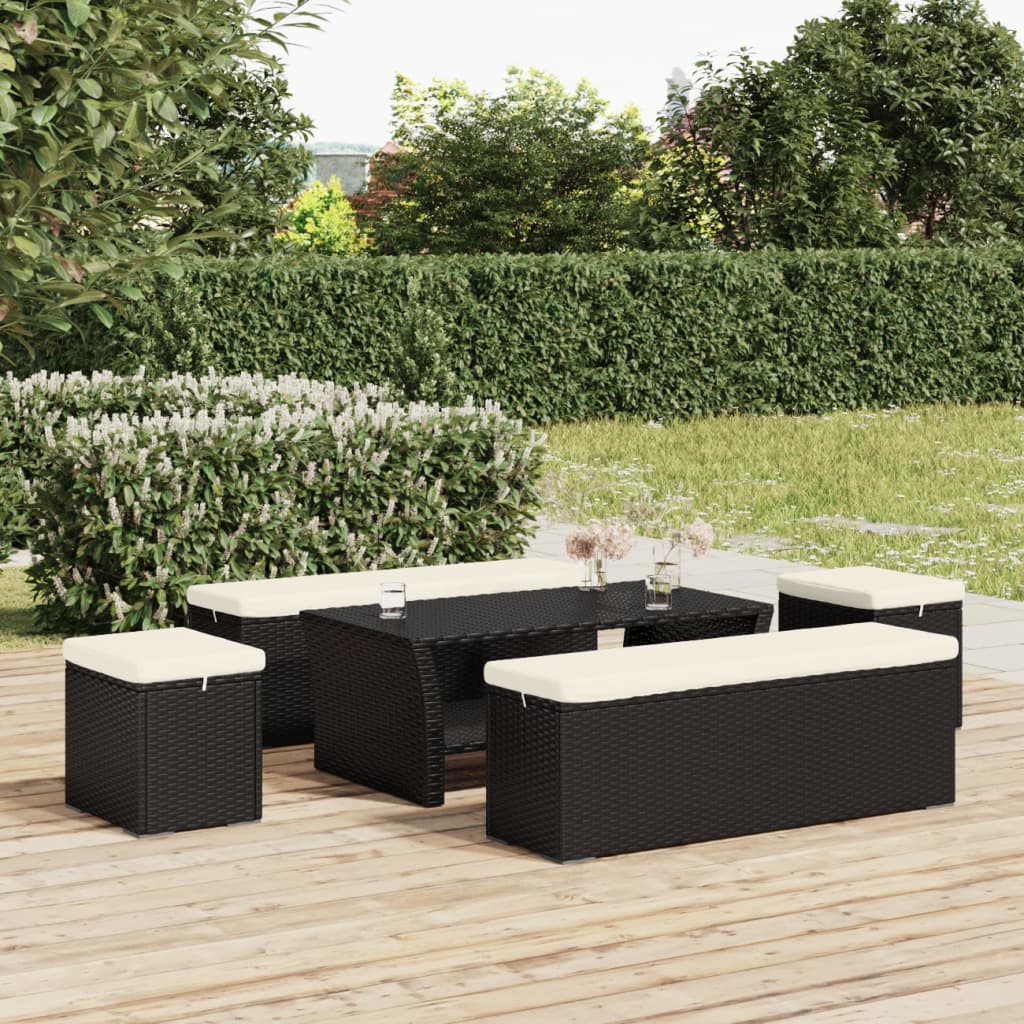 Ottoman Med Hynde 40X30X40 Cm Polyrattan