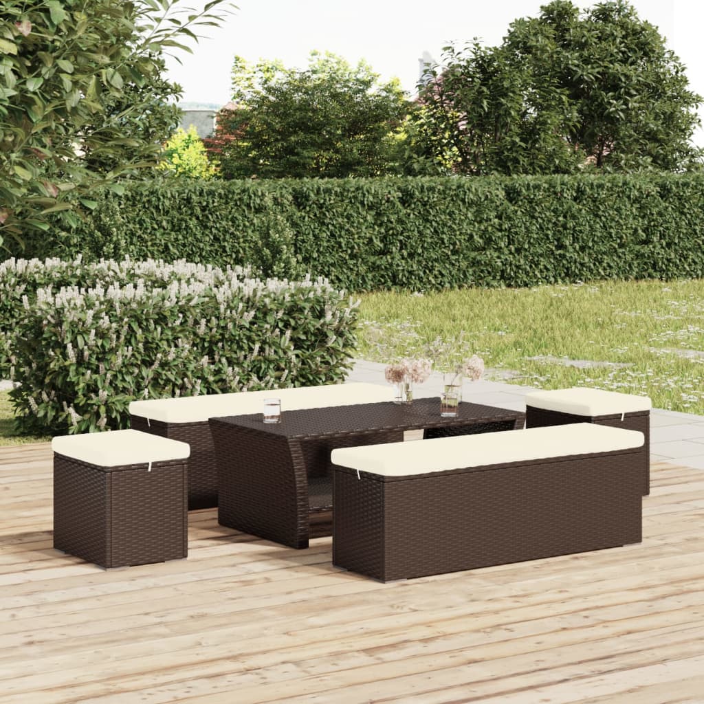 Ottoman Med Hynde 40X30X40 Cm Polyrattan