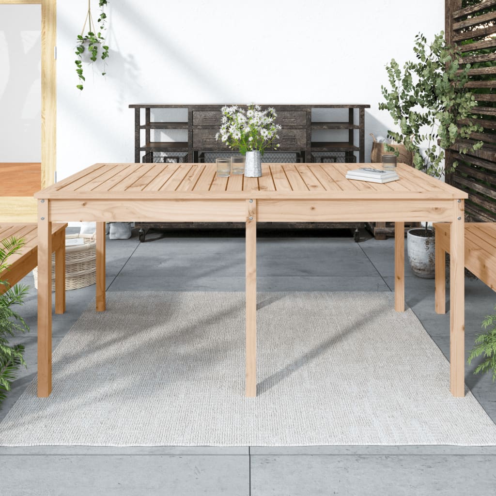 Havebord 203,5X100X76 Cm Massivt Fyrretræ