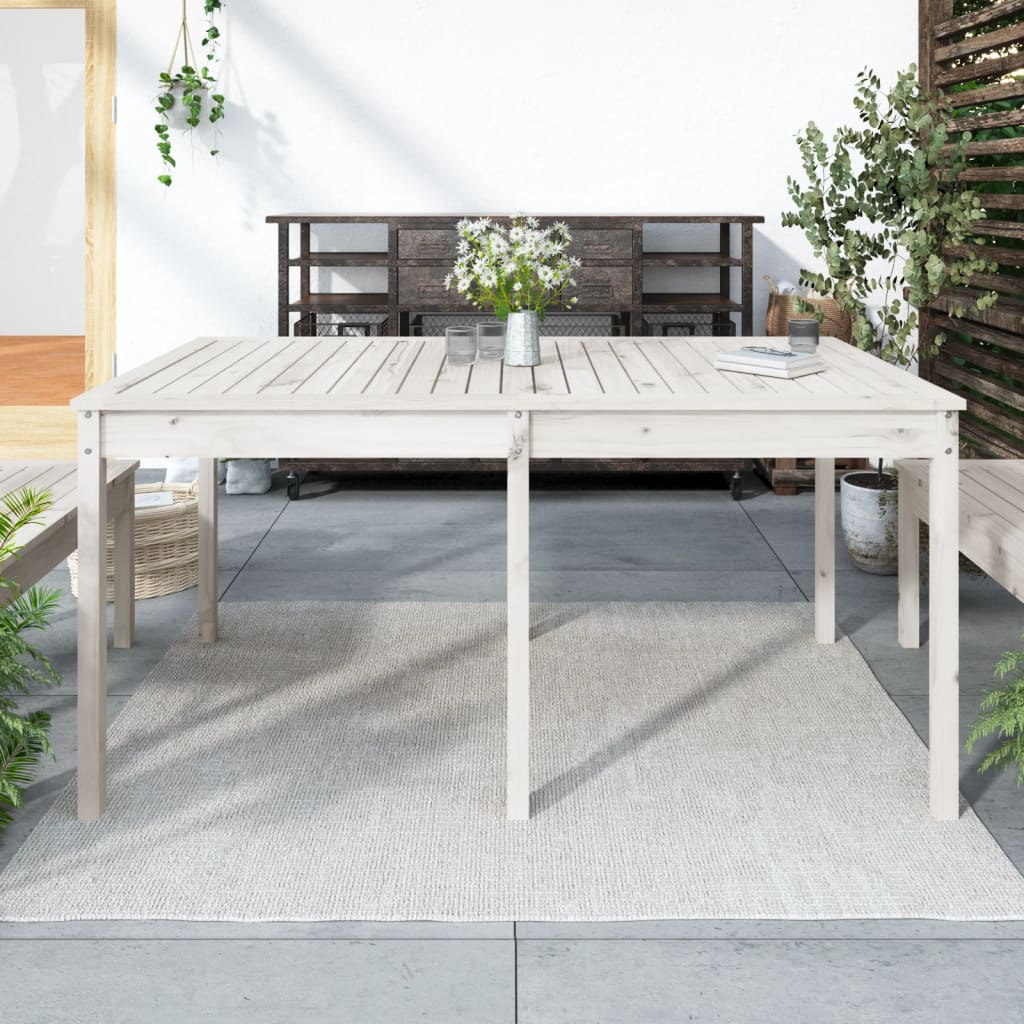Havebord 203,5X100X76 Cm Massivt Fyrretræ
