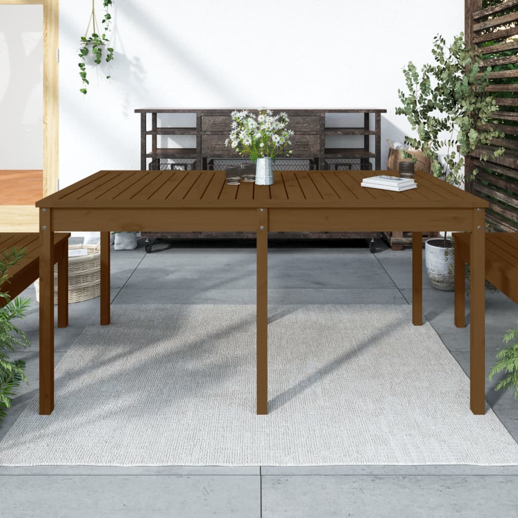Havebord 203,5X100X76 Cm Massivt Fyrretræ
