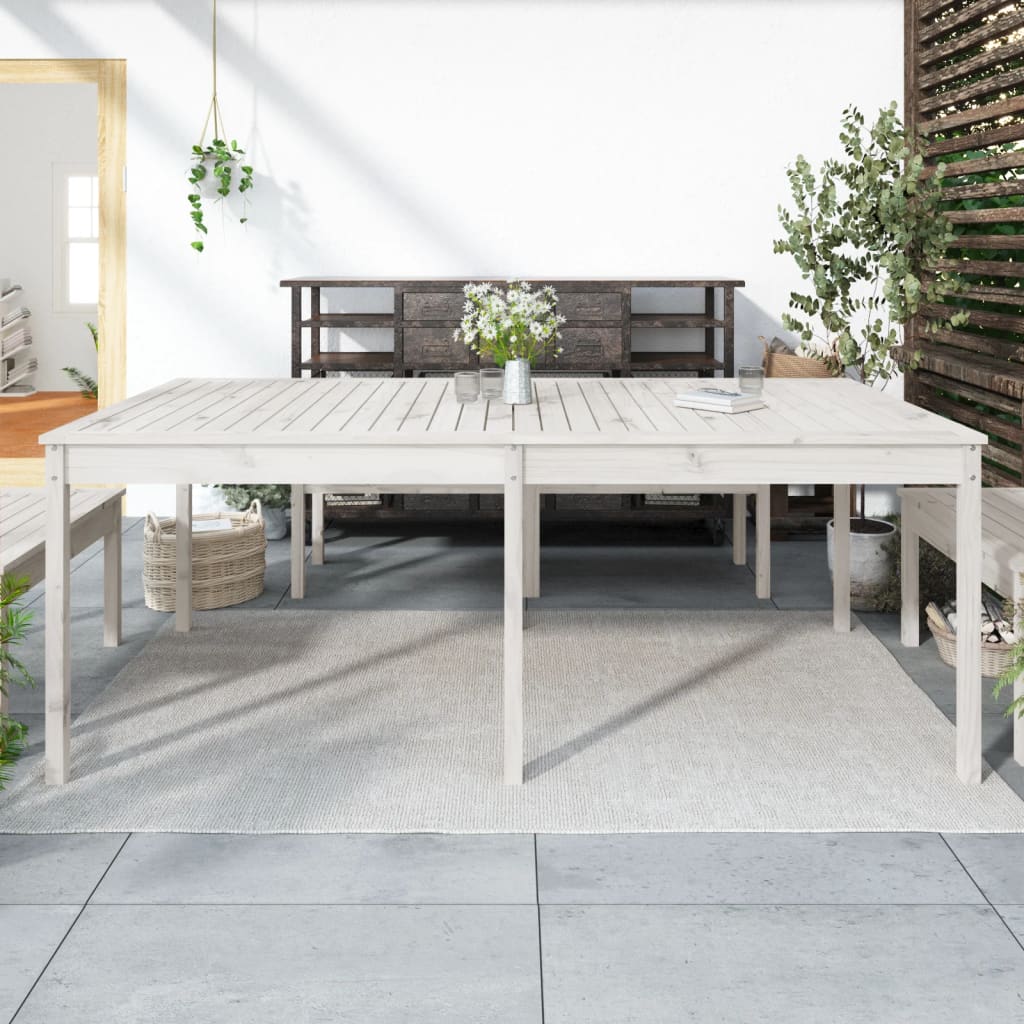 Havebord 203,5X100X76 Cm Massivt Fyrretræ