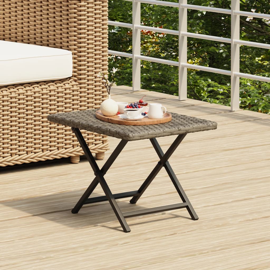 Foldbart Bord 45X35X32 Cm Polyrattan