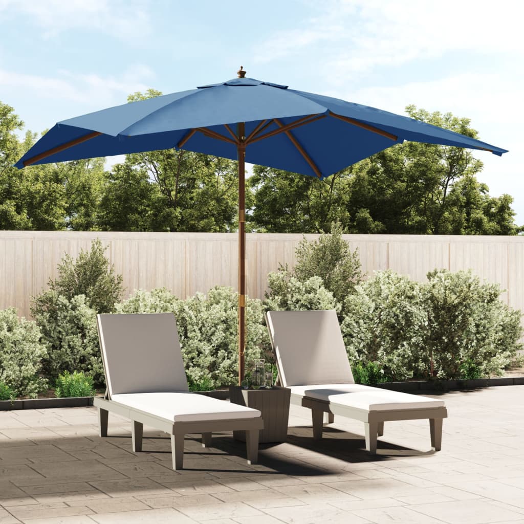 Haveparasol Med Træstang 300X300X273 Cm