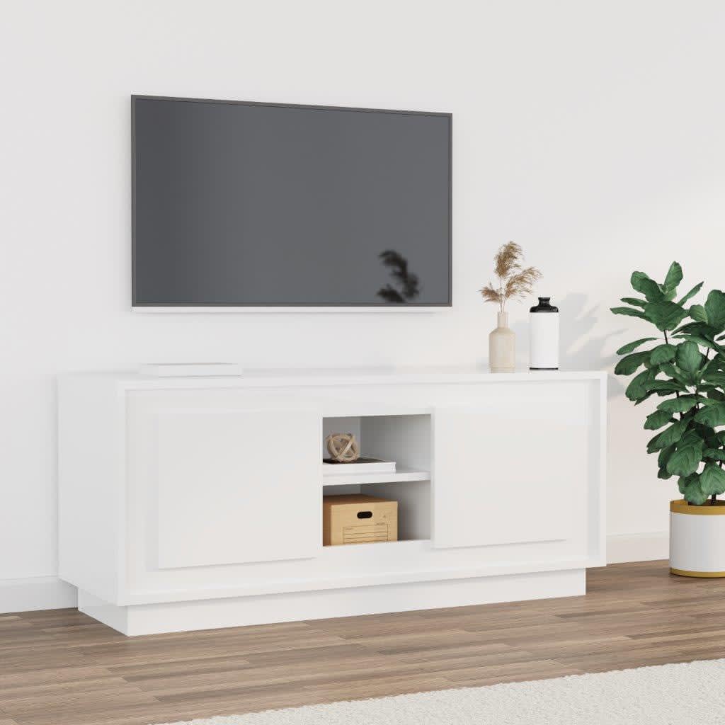 Tv-Bord 102X35X45 Cm Konstrueret Træ