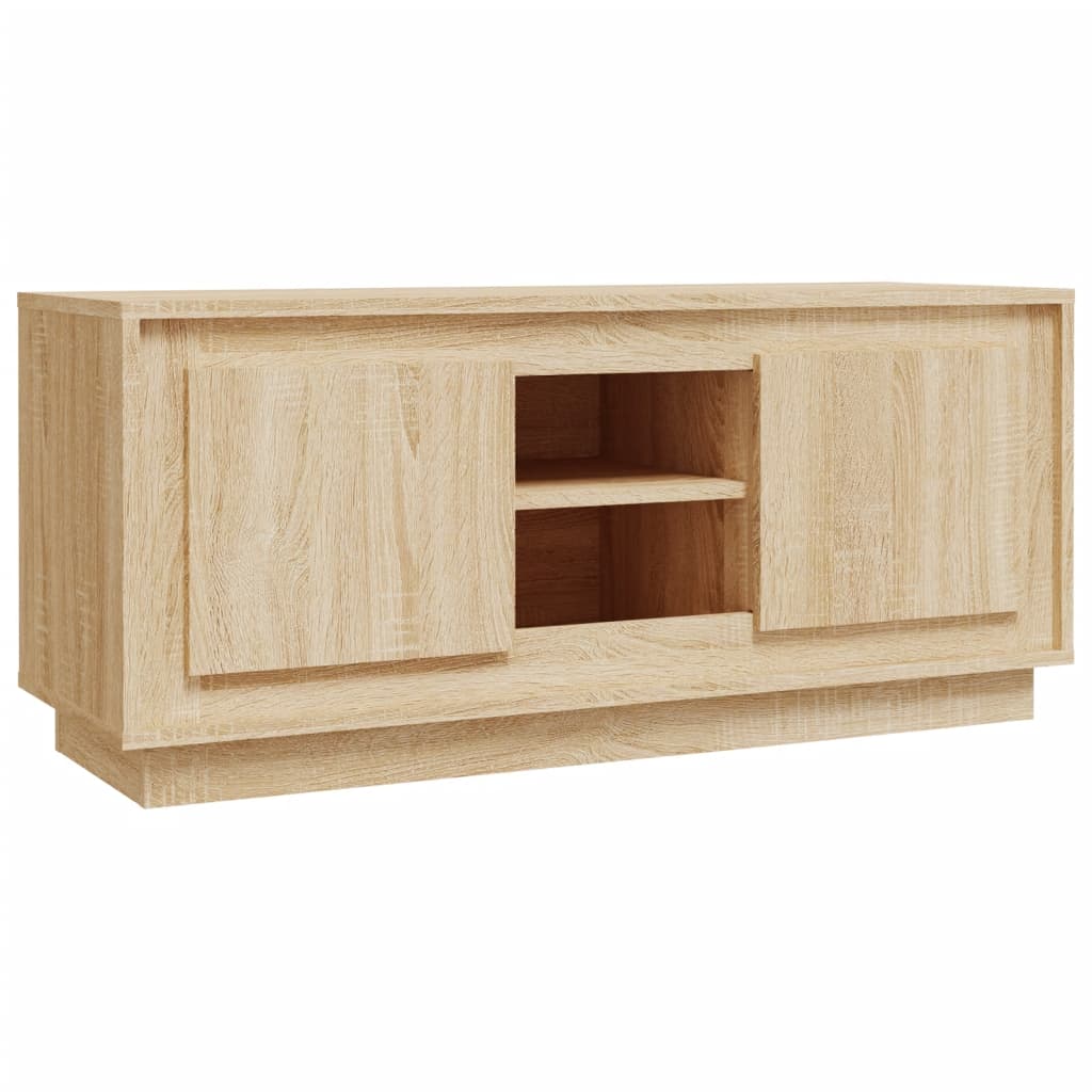 Tv-Bord 102X35X45 Cm Konstrueret Træ