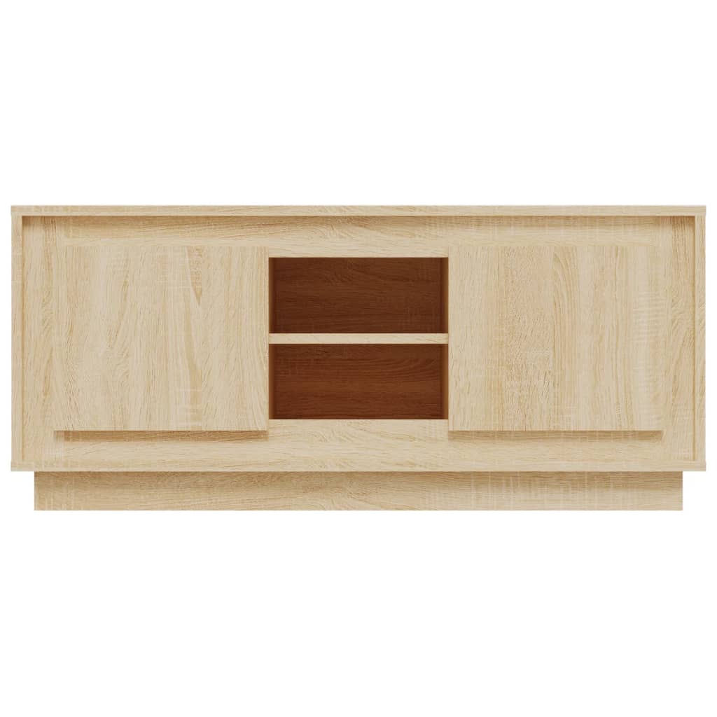 Tv-Bord 102X35X45 Cm Konstrueret Træ