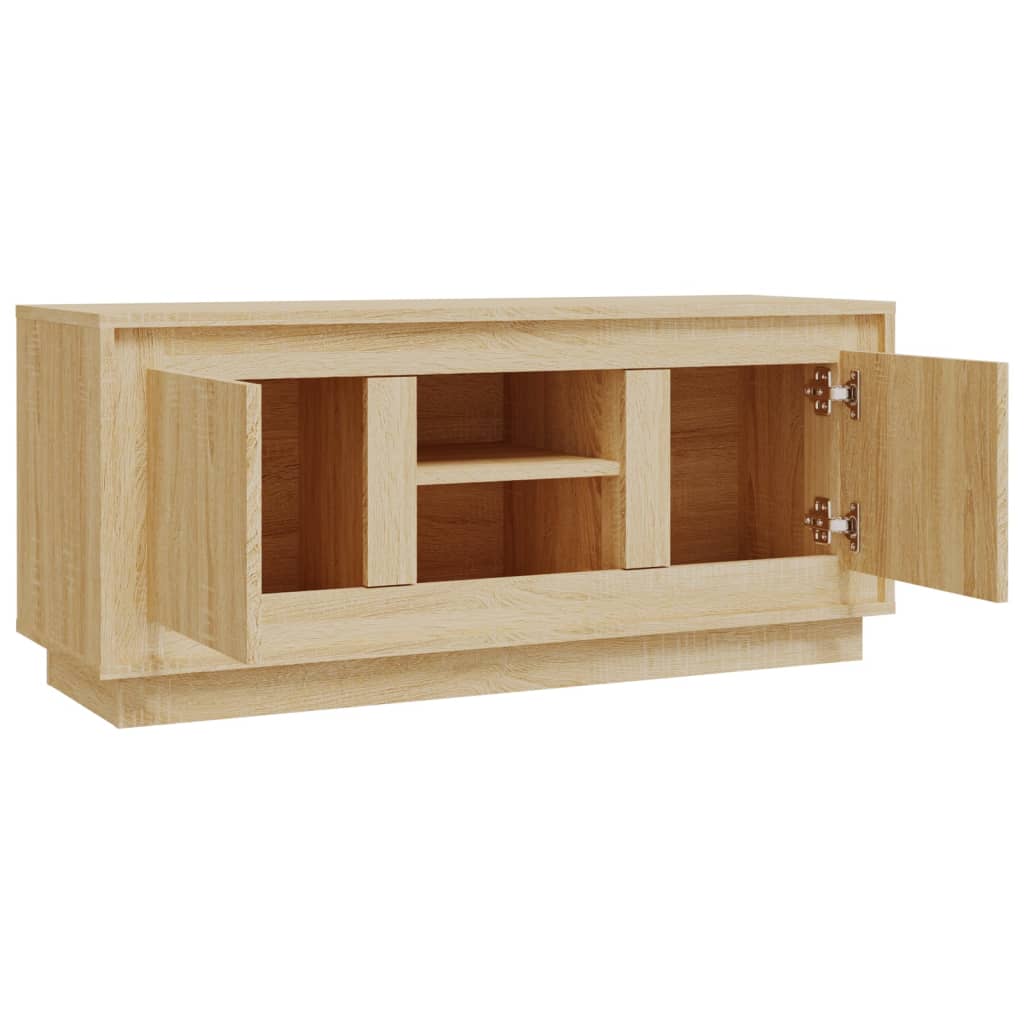 Tv-Bord 102X35X45 Cm Konstrueret Træ