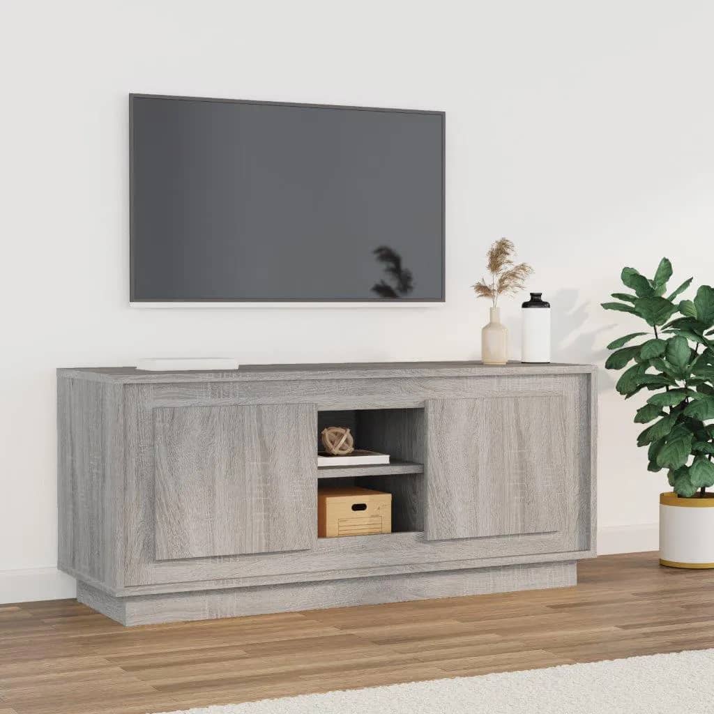 Tv-Bord 102X35X45 Cm Konstrueret Træ