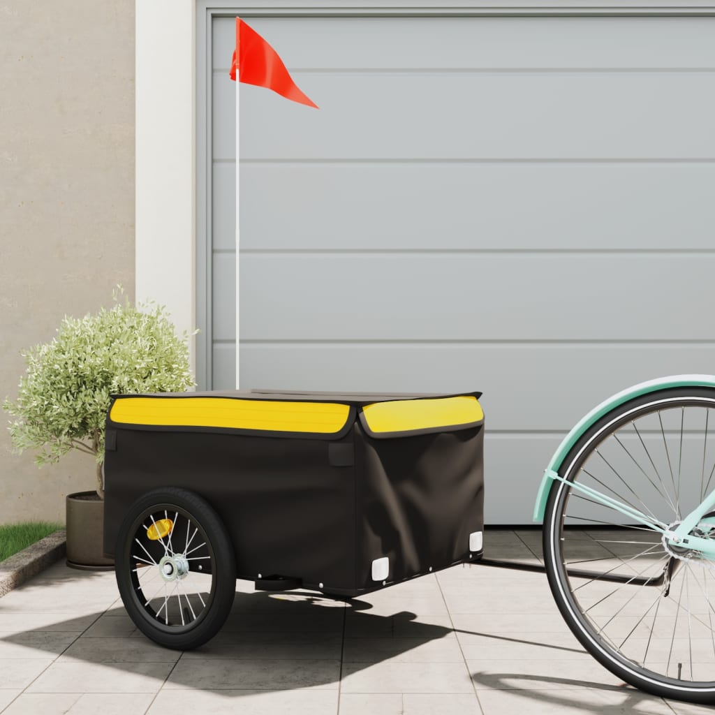Cykelanhænger 45 Kg Jern Sort Og