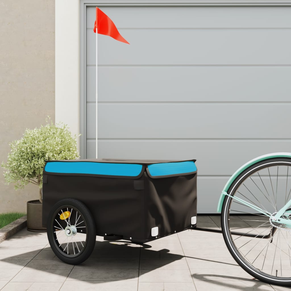 Cykelanhænger 45 Kg Jern Sort Og