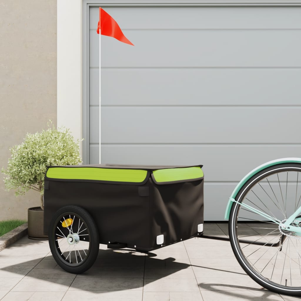 Cykelanhænger 45 Kg Jern Sort Og