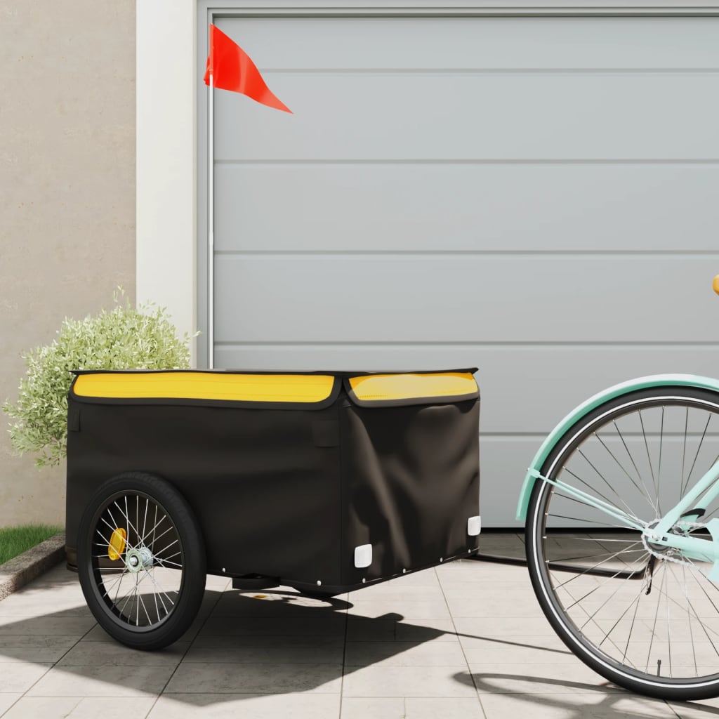Cykelanhænger 45 Kg Jern Sort Og