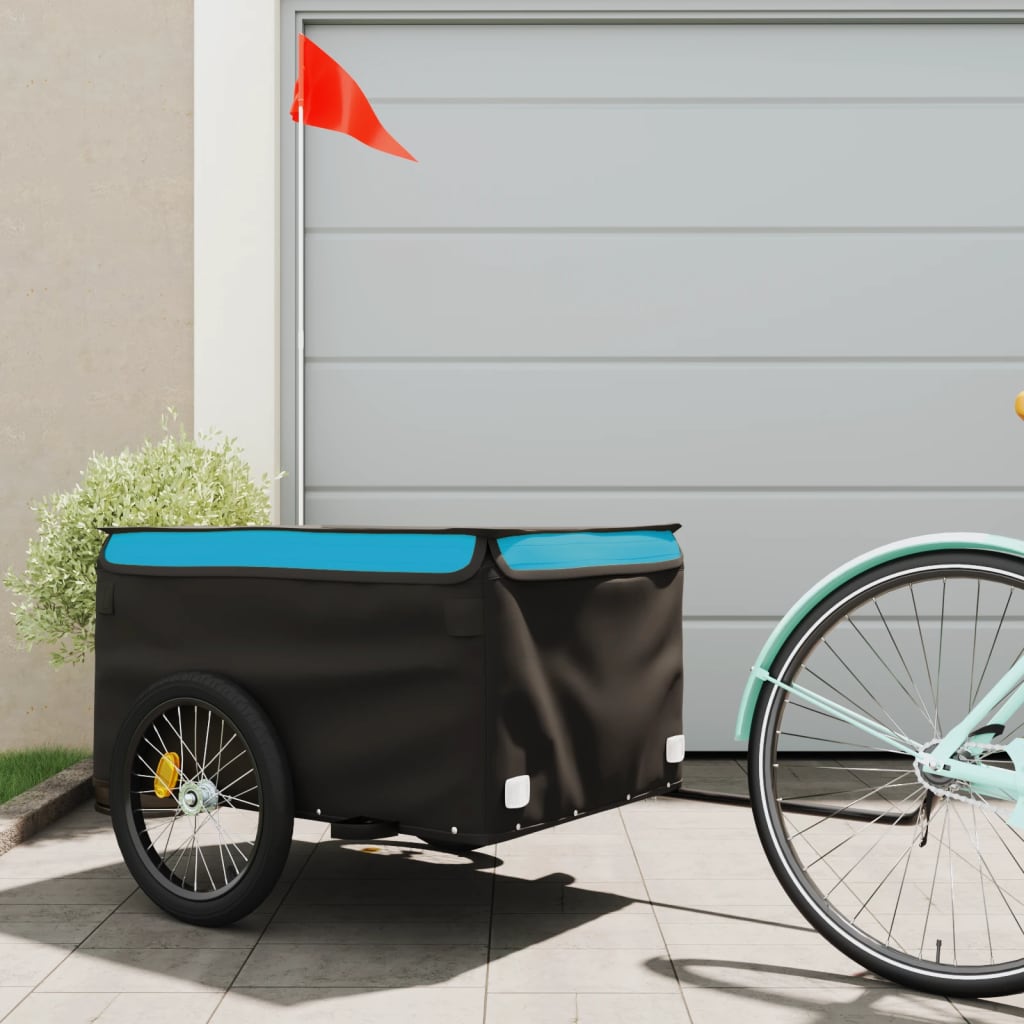 Cykelanhænger 45 Kg Jern Sort Og
