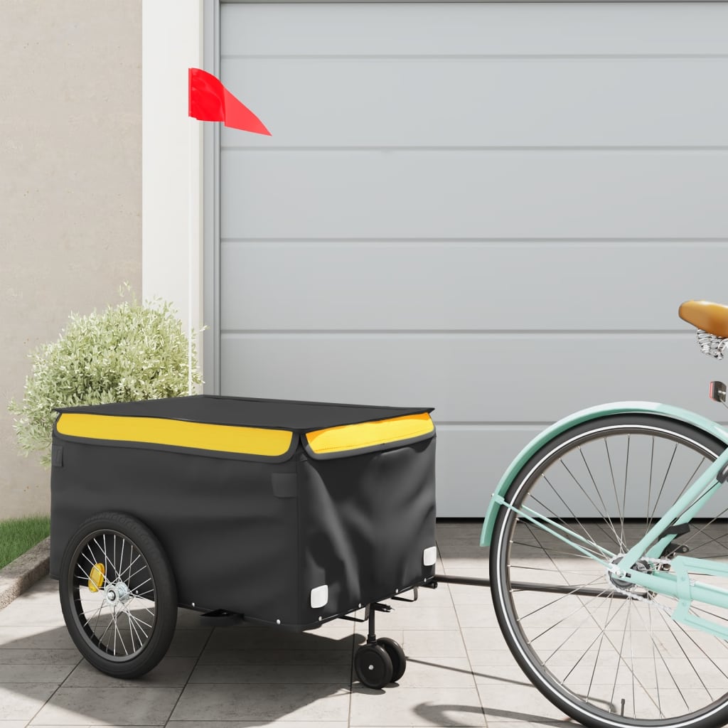 Cykelanhænger 45 Kg Jern Sort Og