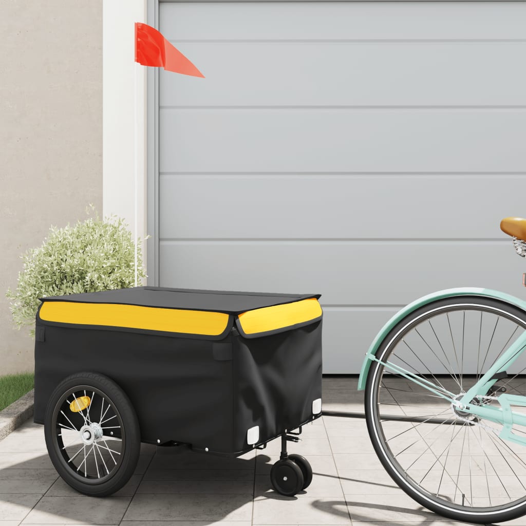Cykelanhænger 45 Kg Jern Sort Og