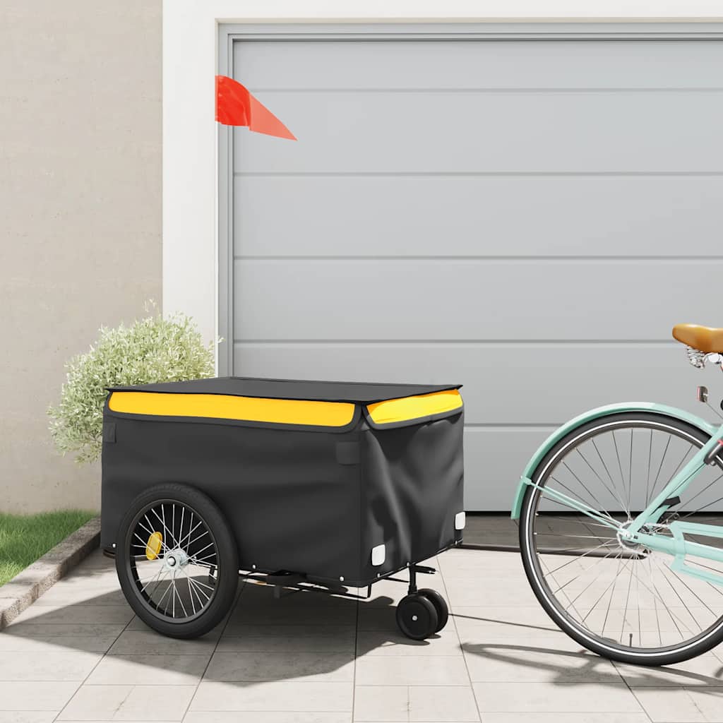 Cykelanhænger 45 Kg Jern Sort Og