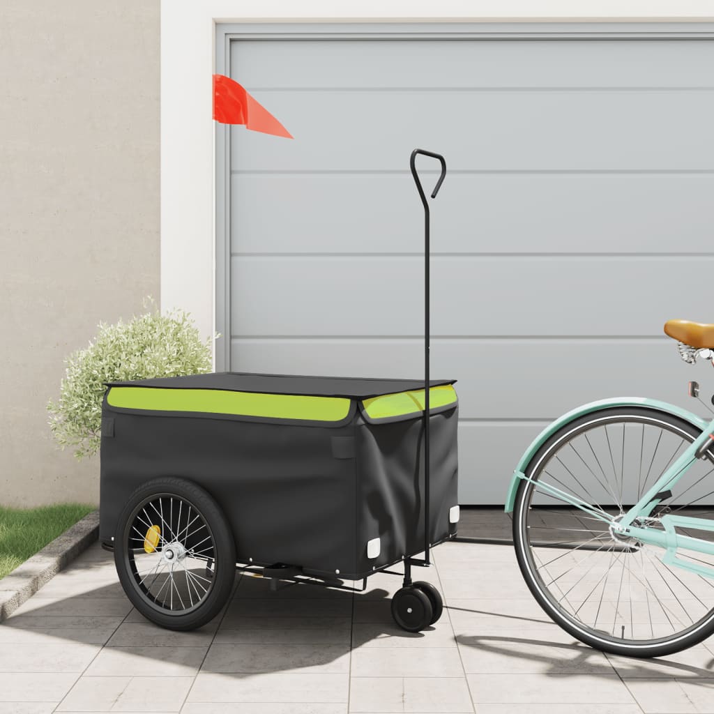 Cykelanhænger 45 Kg Jern Sort Og
